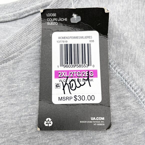 Under Armour NEXT T Shirt Womens 2XLarge Chicago Basketball Graphic Print Raglan - Picture 8 of 14